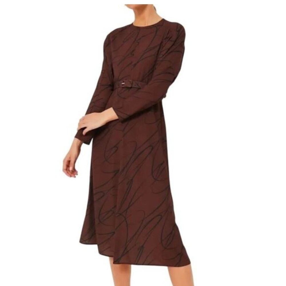 Tuckernuck Twombly Chocolate Brown Long Sleeve Dress Size XXL